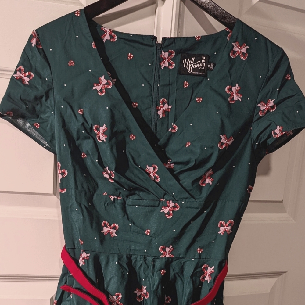 Hell Bunny candy cane Christmas dress